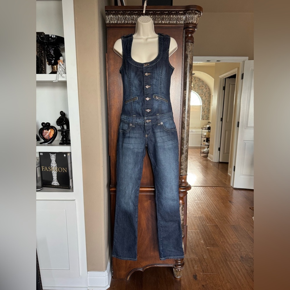 Vintage‎ Y2K Guess Jeans Stretch Denim Jumpsuit